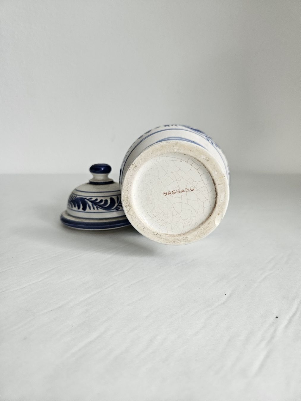 Pentole: blau weisser Keramik-Apothekertopf – Usato da Schaffhausen venduto da Alforall 4