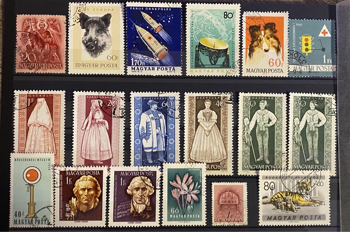 Tutti i francobolli: 94 timbres Hongrie – Usato da Petit-Lancy venduto da Solcarm 4