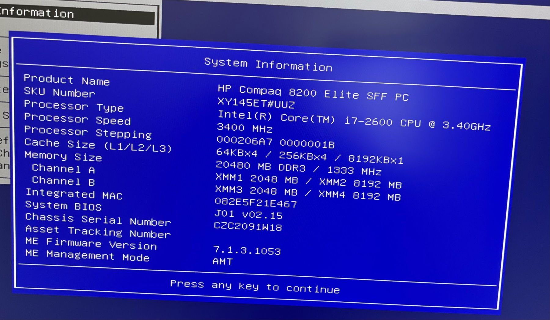 Hewlett Packard PC: HP 8200 elite avec Truenas – Usato da Marin-Epagnier venduto da 221966 6