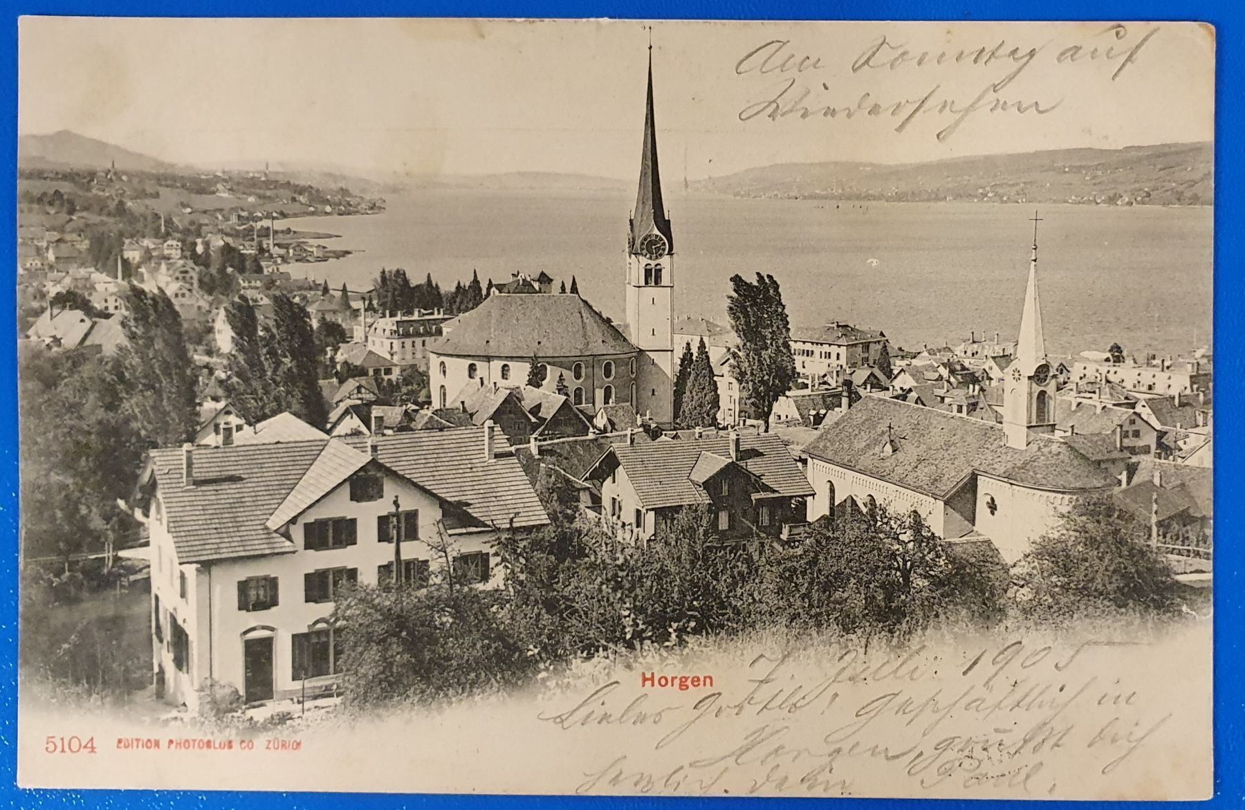 Cartoline postali: Horgen 1905 – Usato da Kreuzlingen venduto da Rschweiz1