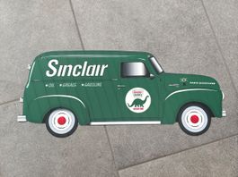 Sinclair Dino Blechschild, Oldtimer Deko Chevy Panel Truck