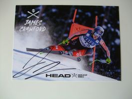 JAMES CRAWFORD (CAN) SKISTAR  HANDSIGNIERT AK !