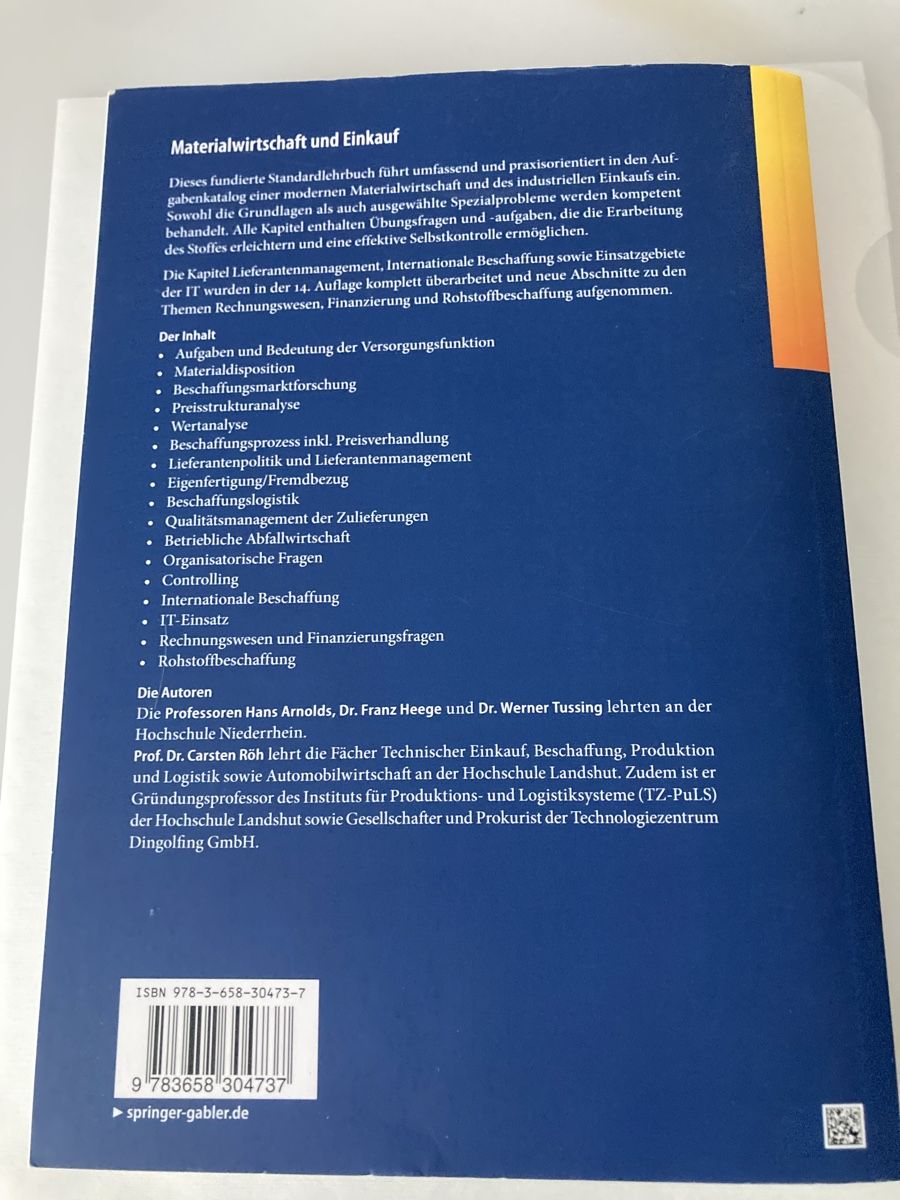 Libri: Materialwirtschaft und Einkauf – Usato da St. Niklausen LU venduto da sterala 1