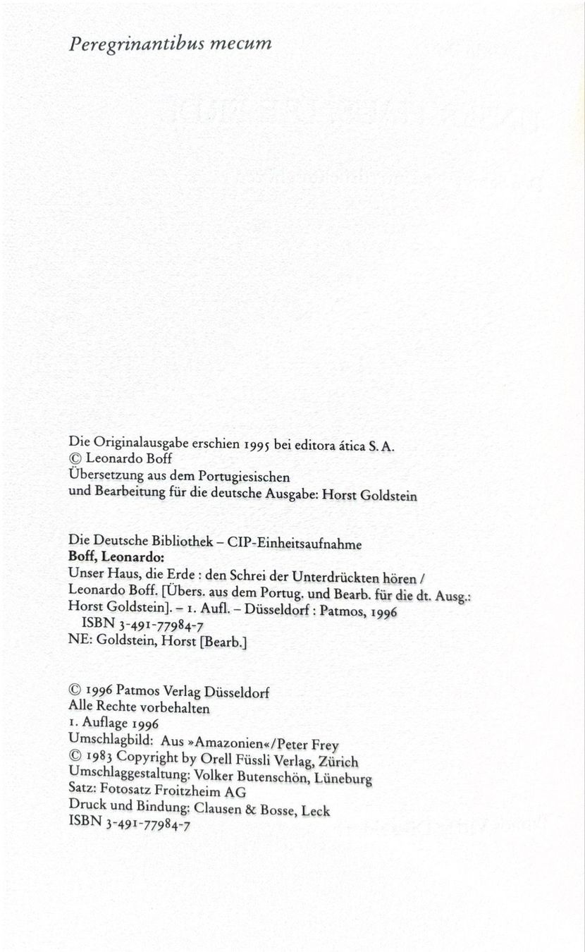 Libri: Boff Leonardo, Unser Haus die Erde – Nuovo (secondo la descrizione) da Sarnen venduto da Livres 2