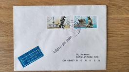 DDR Brief mit Sonderstempel und Briefmarken - Rarität!