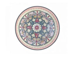 Messingteller mit Cloisonné  19 cm ⌀