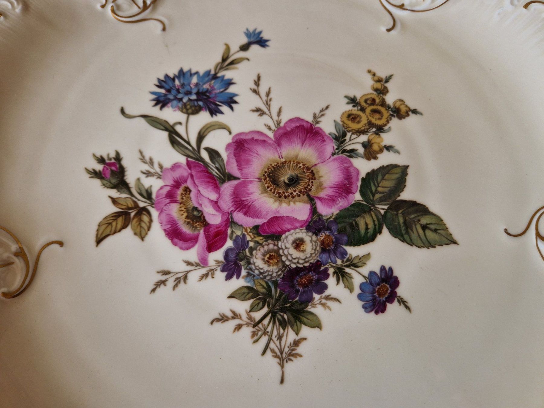 Rosenthal Piatti di portata: Antike Servierplatte mit Blumenmuster, Rosenthal – Nuovo (secondo la descrizione) da Bern venduto da Antikbatik 1