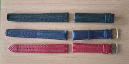 3 bracelets Omega cuir