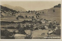 Emmetten NW Sagendorf mit Buochserhorn ca. 1950 sehr gut erh