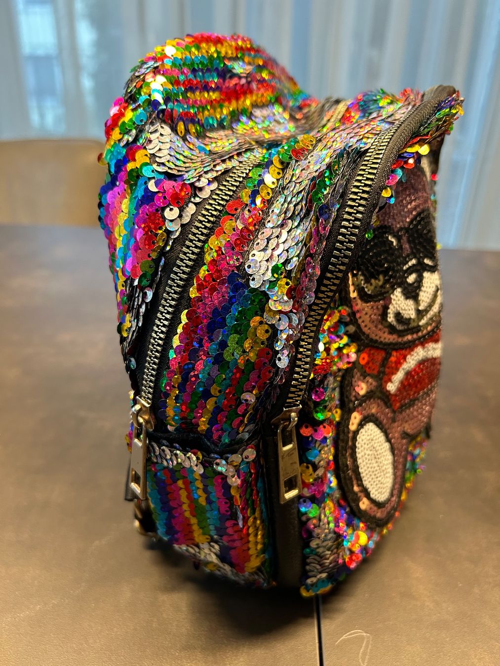 Borse & Zaini: Glitzer Rucksack mit Bär-Motiv – Usato da Sulz AG venduto da FantasyHouse 2