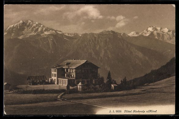 Cartes postales: AK Mörel, Hotel Riederalp – D'occasion à Berlin par bartko-reher
