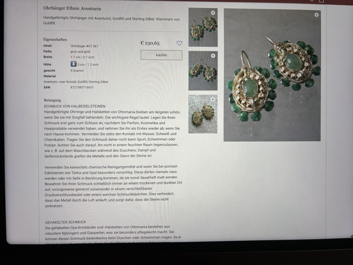 Boucles d'oreille: Original Ottomania Ohrhänger  – Neuf (Voir description) à Pratteln par sab_whk9 3