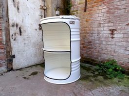 Ölfassregal Design 210L mit Licht weiss