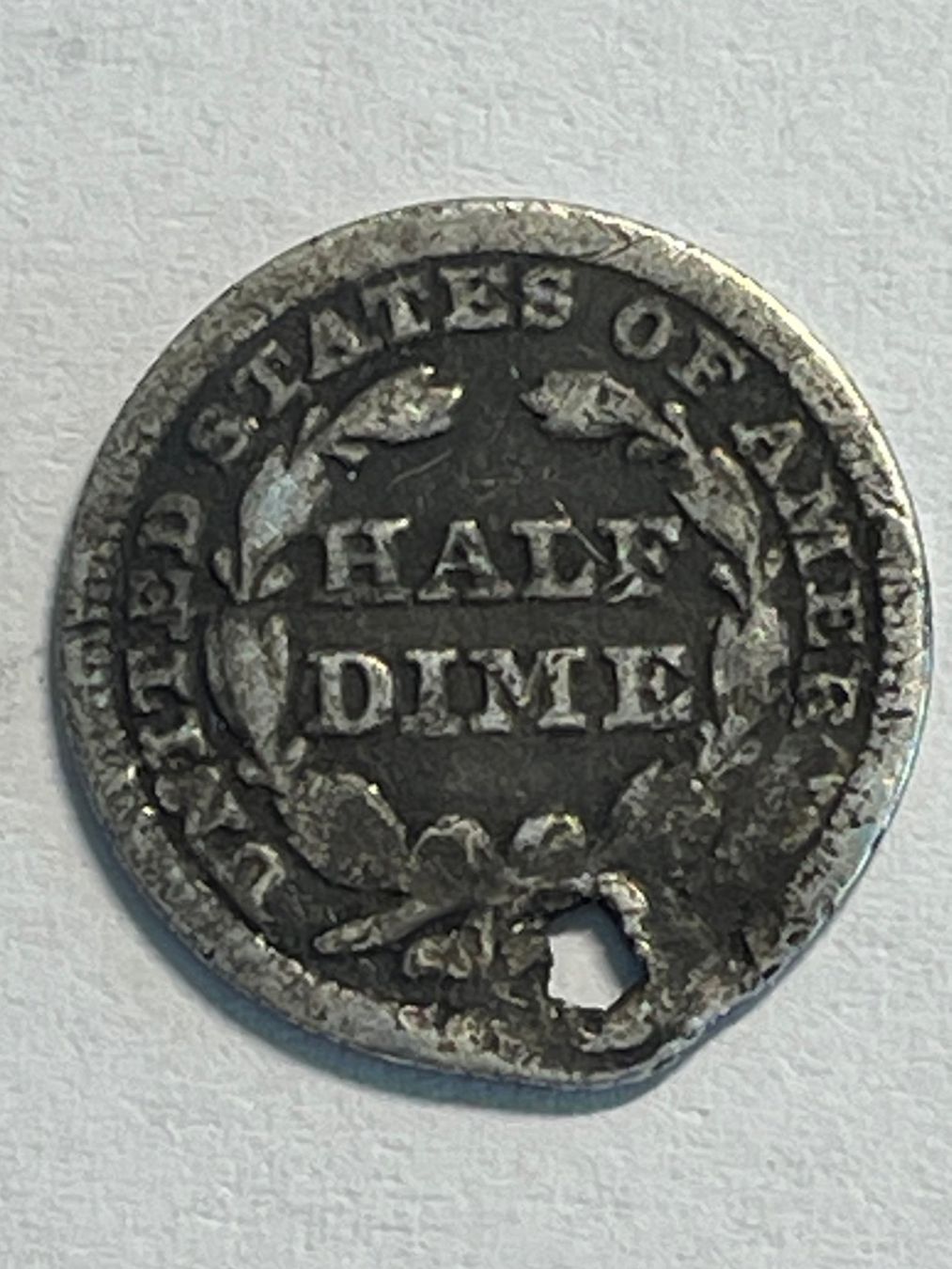 Tutti le monete: (72) Half Dime 1845 USA – Usato da Aesch BL venduto da masmusgo 1