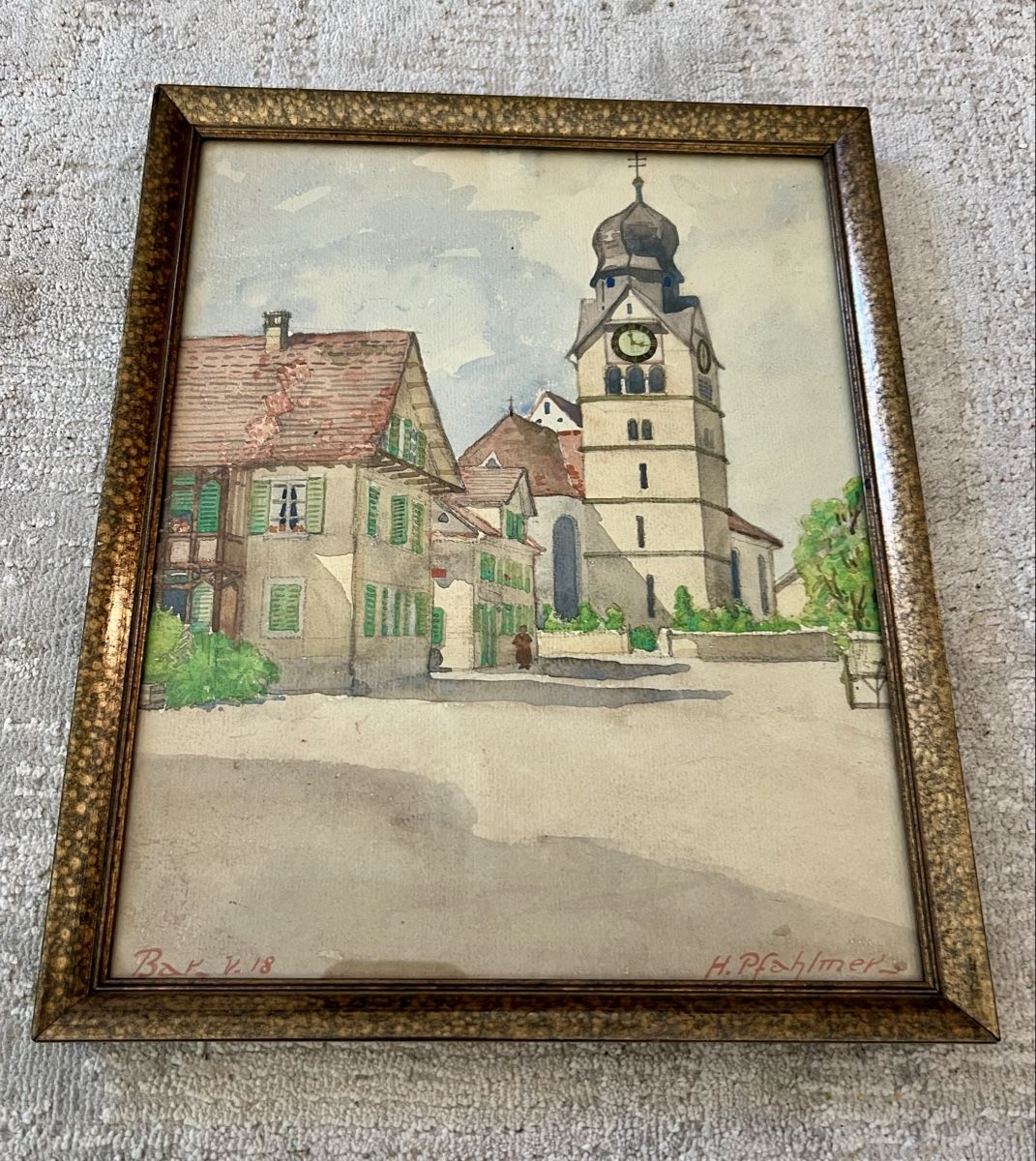 Dipinti: Painting - Hugo Wilhelm Pfahlmer – Usato da Lausanne venduto da William7