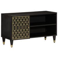 TV-Schrank 80x31,5x46 cm Massivholz Mango