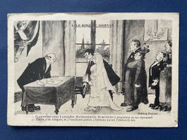 Antike Postkarte Frankreich, "Le Rire du Morvan" signiert