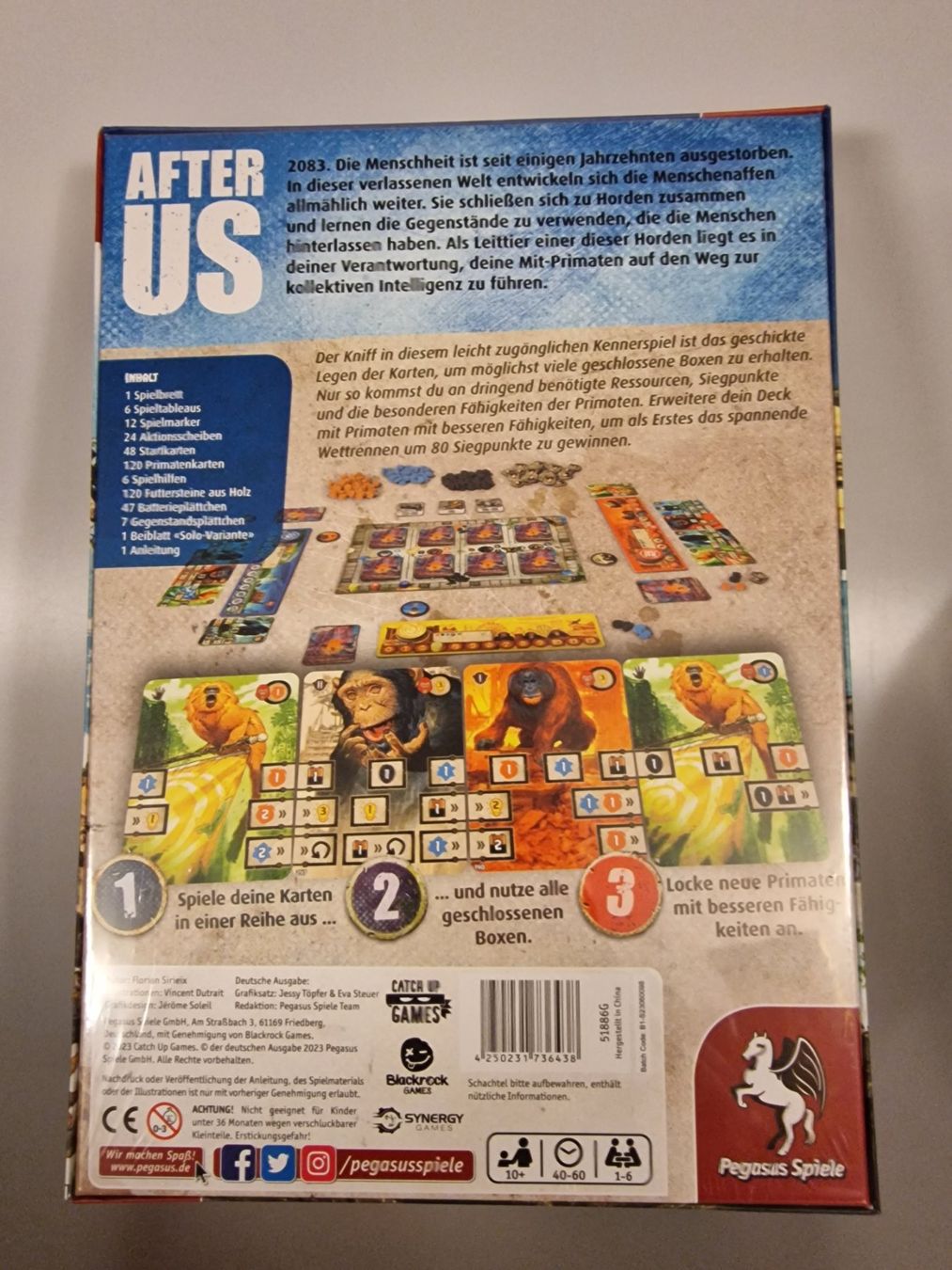 Pegasus Spiele Giochi: After Us Brettspiel Neu – Nuovo e nell'imballaggio originale da Oberuzwil venduto da aseinkaufswelt 1