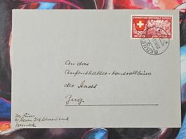 CL33 Enveloppe + Timbre Suisse 1939