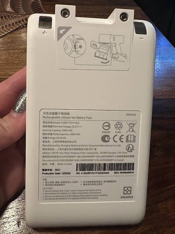 Xiaomi Aspirapolveri & Accessori: Xiaomi Vacuum Cleaner G9 Plus Battery Pack – Usato da Allschwil venduto da Funlady91 1