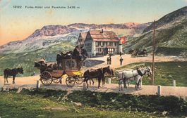 Furkapass UR VS alpenpass hotel kutsche Postkutsche Sorgfalt