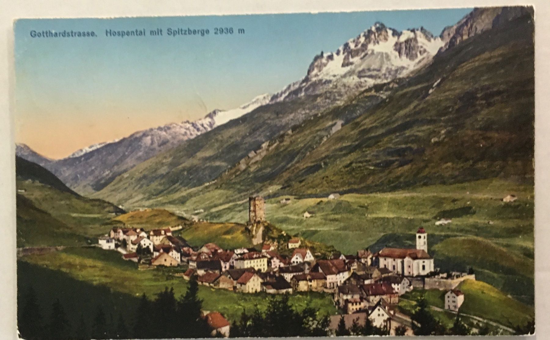 Cartoline postali: Gotthardstrasse, Hospental, Feldpost – Usato da Frauenfeld venduto da Merk52