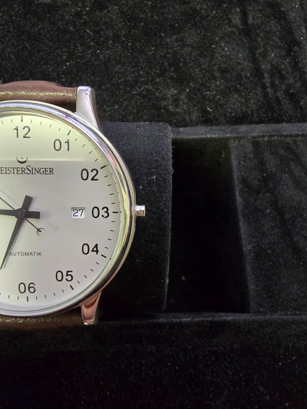 MeisterSinger Orologi: Meister Singer Scrypto Automatik läuft, Krone fehlt – Usato da Dietlikon venduto da sop_qr7v 5