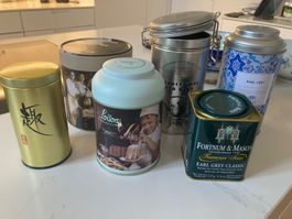 TEEDOSEN BLECHDOSEN, 6 STÜCK, TOP ZUSTAND