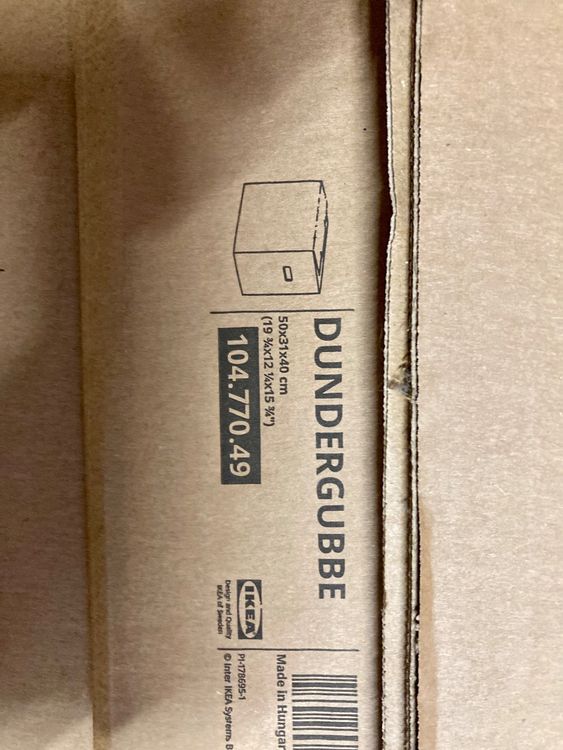 DUNDERGUBBE Carton de déménagement, brun, 50x31x40 cm - IKEA Belgique