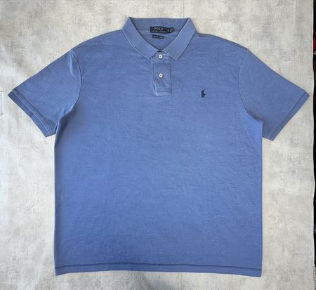 Polo Ralph Lauren bleu Pima Soft Touch - XL #18