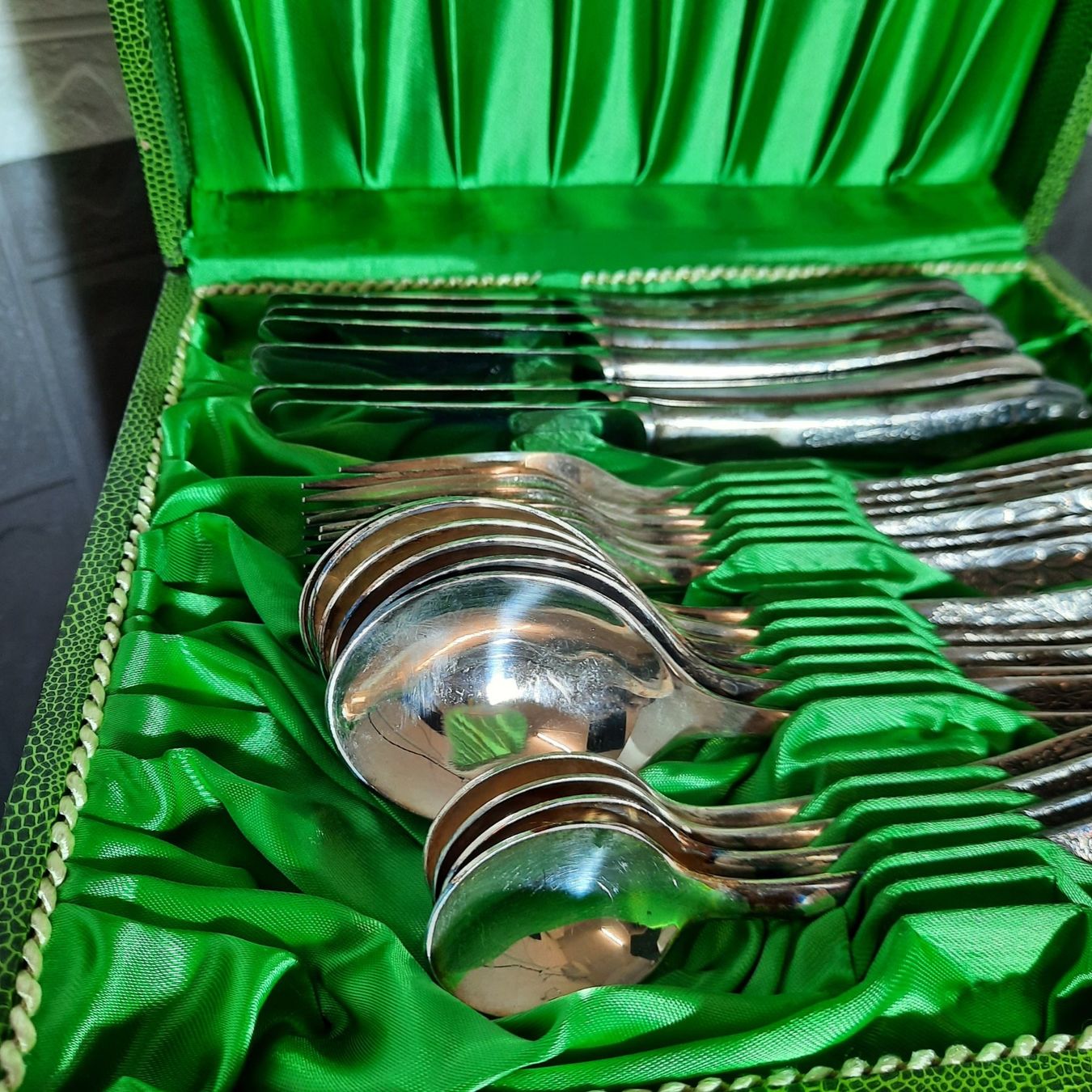 Set di posate: Besteckset KB Solingen mit Tierdesign – Usato da Unterägeri venduto da Altgoldschmuck 1