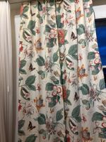 2 Nachtvorhänge mit Muster - je 86 x 225 (C70)
