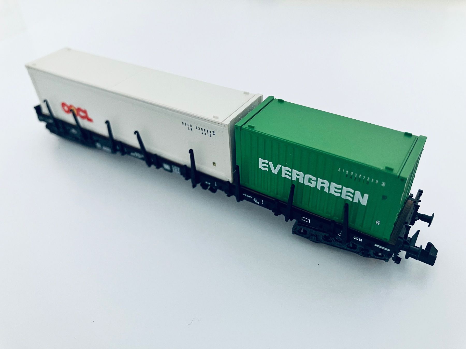 Fleischmann Trains électriques: 2x Container Runggentransportwagen SPUR N – Neuf avec emballage d'origine à Oberbuchsiten par Orsetto24 2