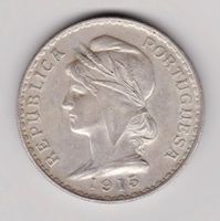 Portugal 1 Escudo 1915 Liberty Head