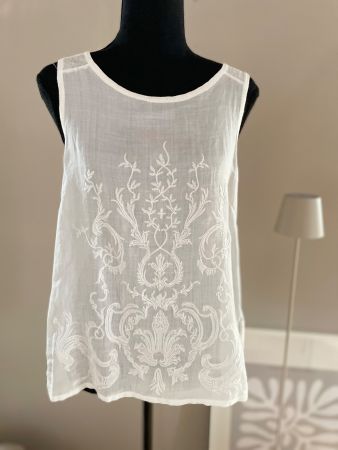 Wunderschönes Sommer Top, NILE, weiss, Stickerei, Gr. S NEU