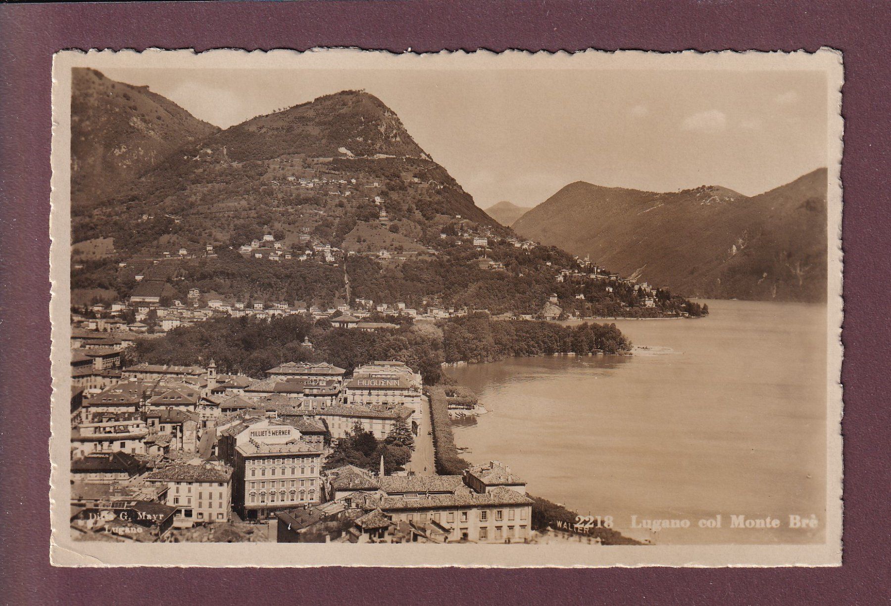 Cartes postales: LUGANO - Monte Brè - 1937 – D'occasion à Pully par nicecards