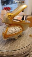 Pelikan Deko Schale Gold - Luxus Aufbewahrung für Schlüssel