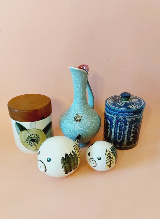 50er 60er Keramik Vase Fische (Stil Bitossi Fantoni) Kaufen auf Ricardo