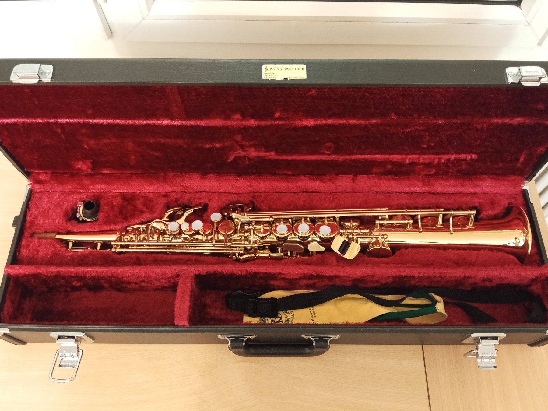 Yamaha Strumenti musicali: Saxophon Yamaha YSS_475 Sopran, Original – Usato da Allschwil venduto da B_M_W 3