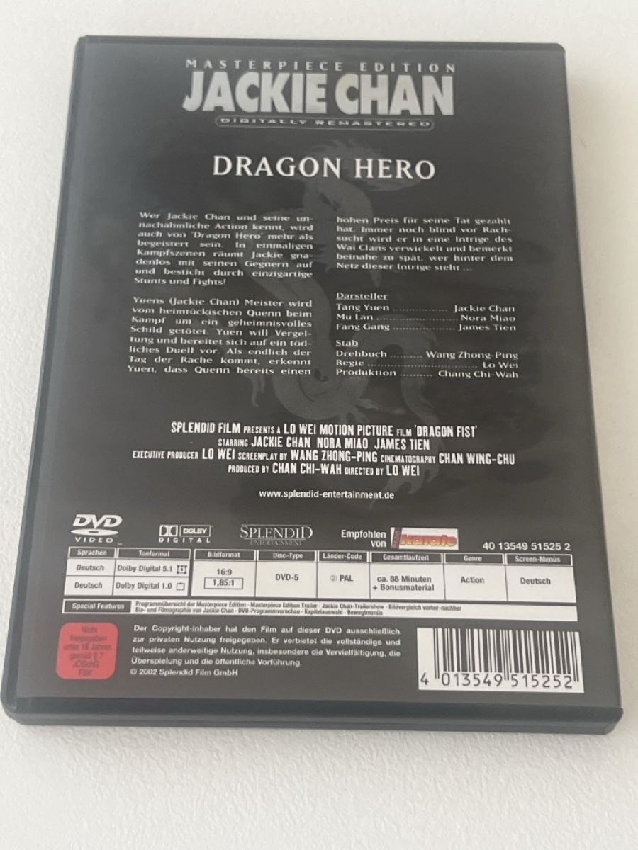 Tutti i DVDs: Jackie Chan Dragon Hero DVD  – Usato da Gossau SG venduto da DuDaRi0089 1
