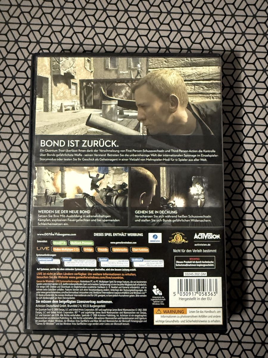 Giochi: 007 Ein Quantum Trost PC DVD gebraucht – Usato da Basel venduto da Gamebeard 2