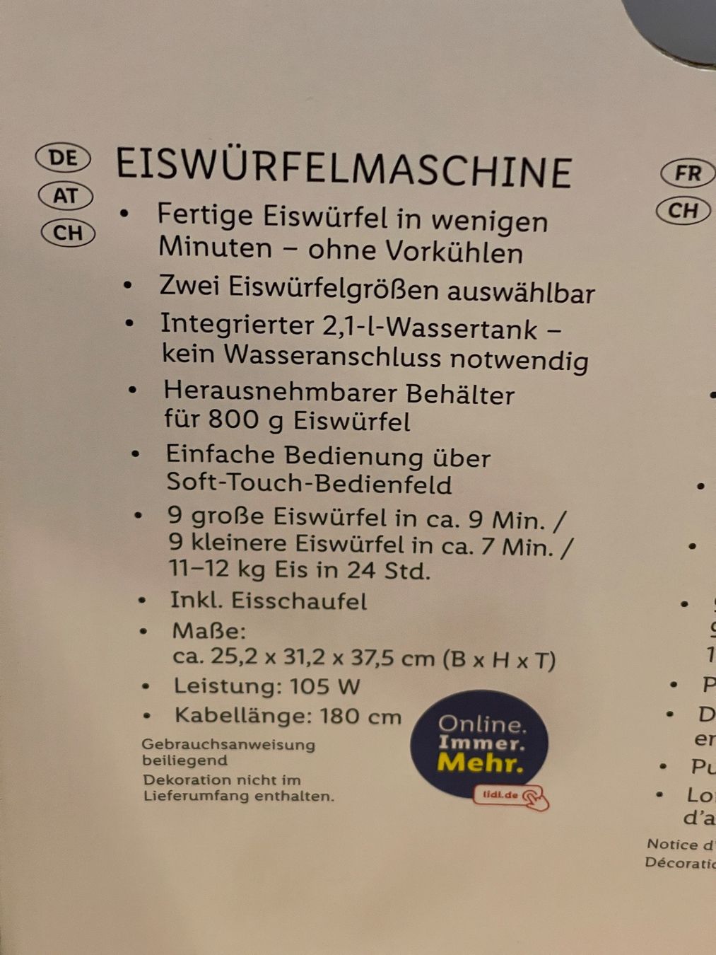 SilverCrest Küchengeräte: Silvercrest Eiswürfelmaschine – Gebraucht aus Bad Zurzach von  3