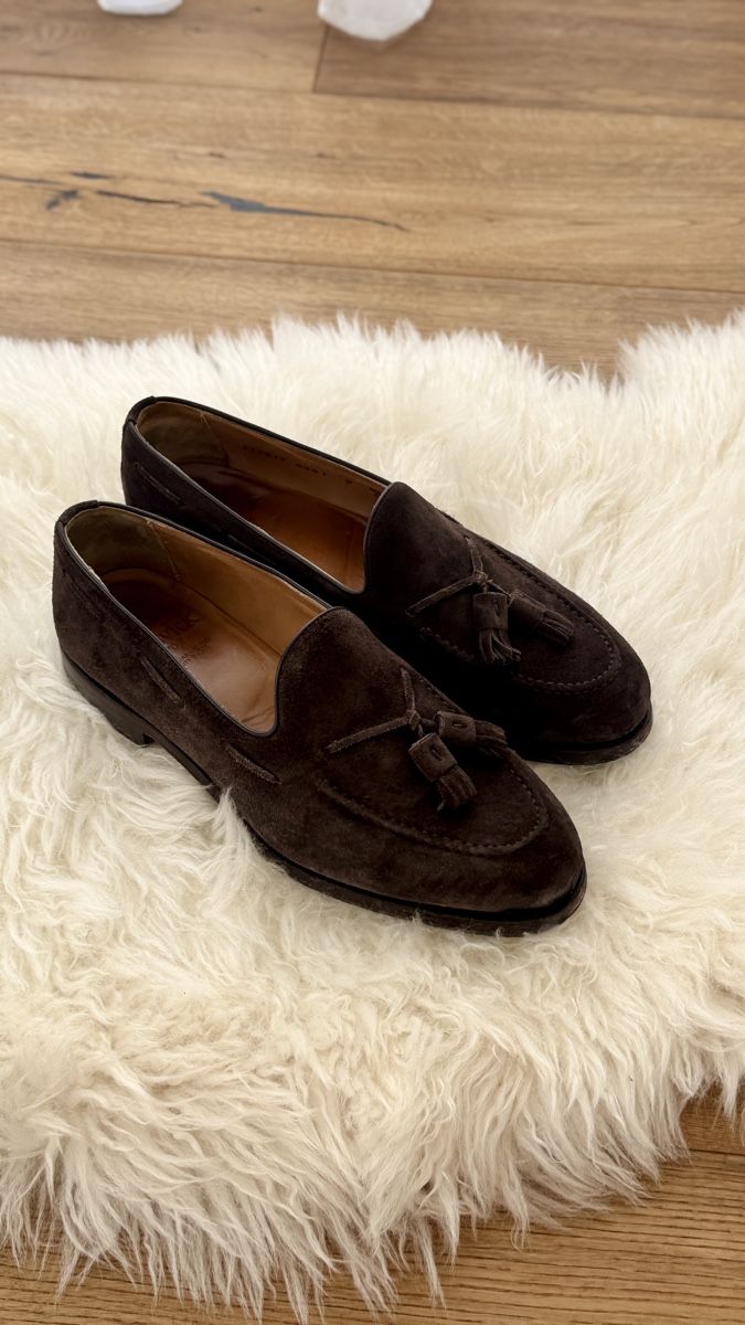 Scarpe da uomo: Berwick 8491 Mokassin Aus Wildleder - Braun – Nuovo (secondo la descrizione) da Wädenswil venduto da katdede 2