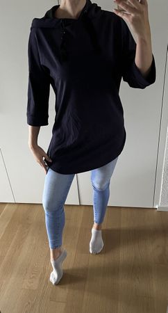 Monari Shirt Pullover mit Kapuze, Grösse 36/S, neuwertig!