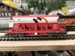 Liliput 23010 Holcim Schotterwagen rot gebraucht