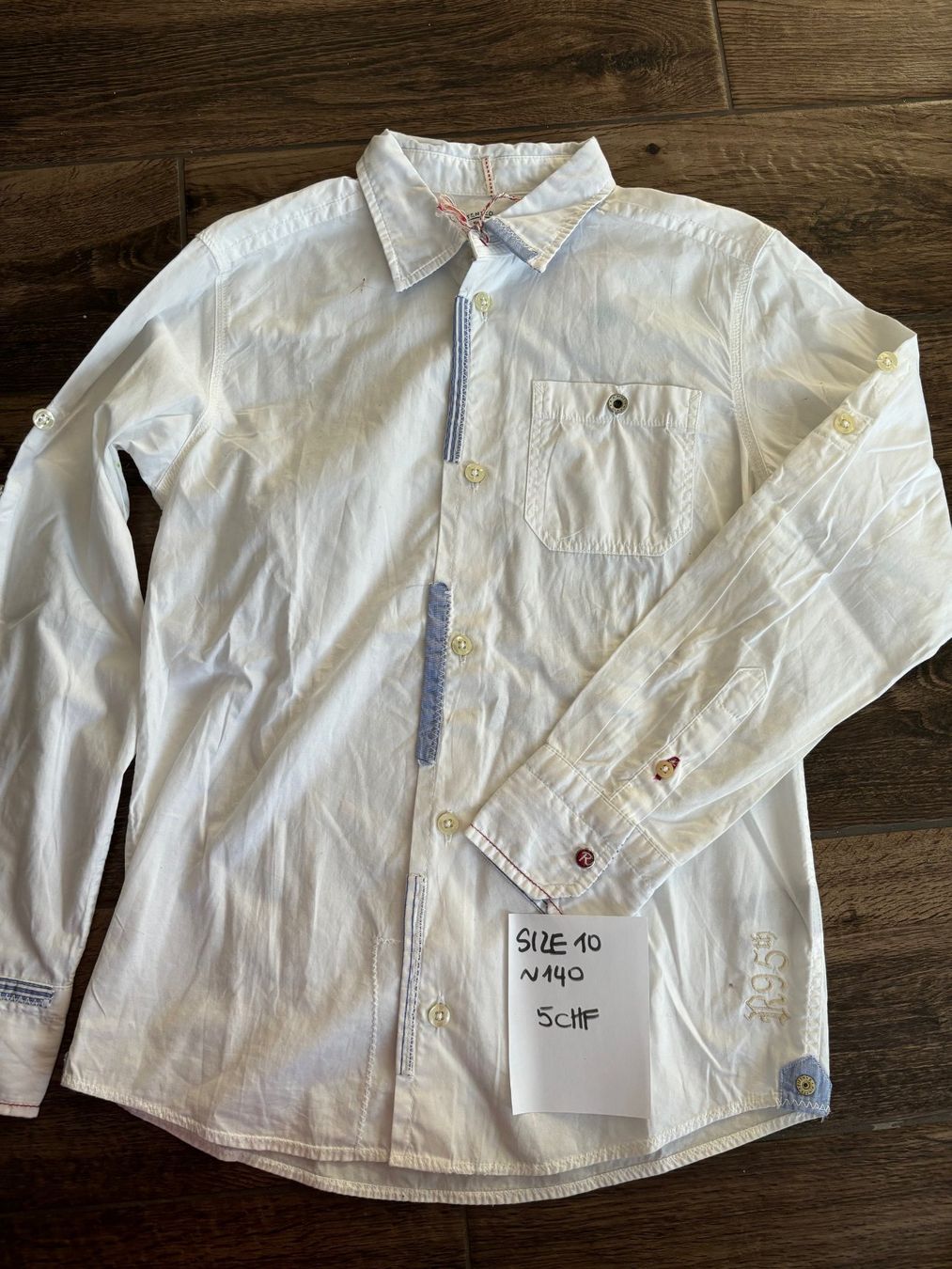 Camicie, T-shirt & Polo: Weisses Hemd grosse 10 (approx 140) – Usato da Schönenbuch venduto da ver_58wg