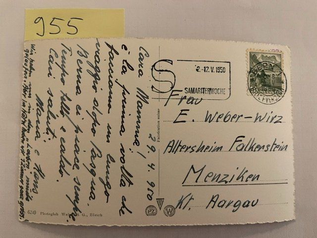 Ansichtskarten: Ansichtskarte Bern Kramgasse Simson-Brunnen, 1950 – Gebraucht aus Niederwil AG von dahu75 1