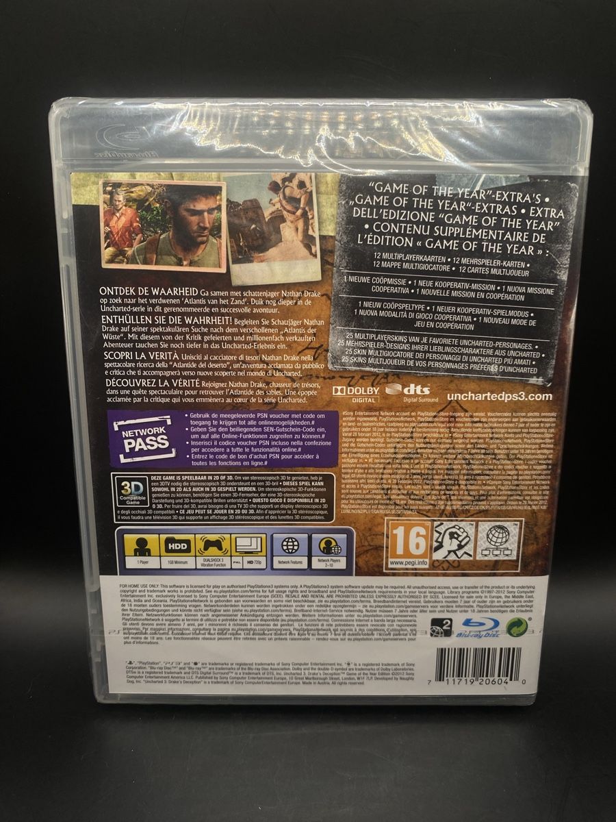 Giochi: PS3 Uncharted 3 GOTY Neu Sealed PAL – Nuovo e nell'imballaggio originale da Kirchberg BE venduto da swiss_slab 1