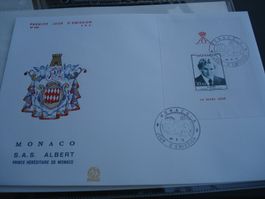 FDC Grossbrief Monaco 1979, Block Prinz Albert