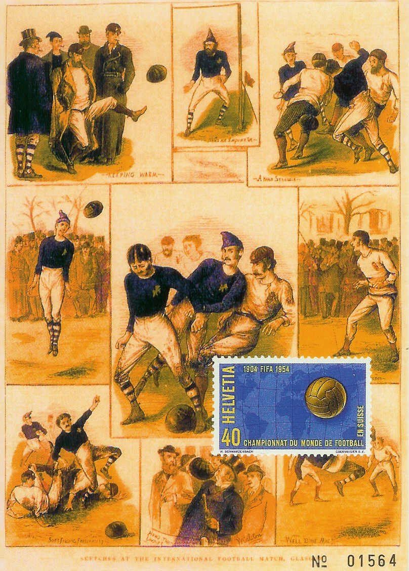 Ansichtskarten: Fussball Num. Ansichtskarte FIFA 1904/1954, neu – Neu (gemäss Beschreibung) aus Binningen von Hahexa